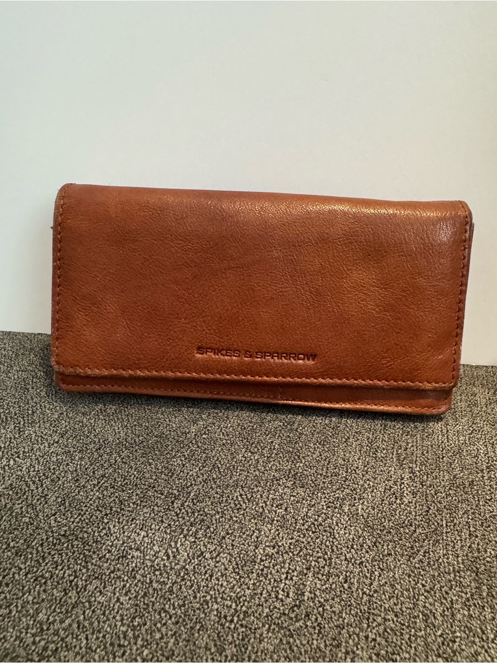 Spikes & Sparrow Leather Wallet Brown